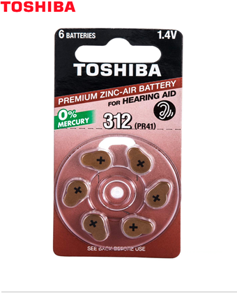 Toshiba PR41/312, Pin trợ thính Toshiba PR41/312, Pin máy điếc Toshiba PR41/312| CÒN HÀNG 